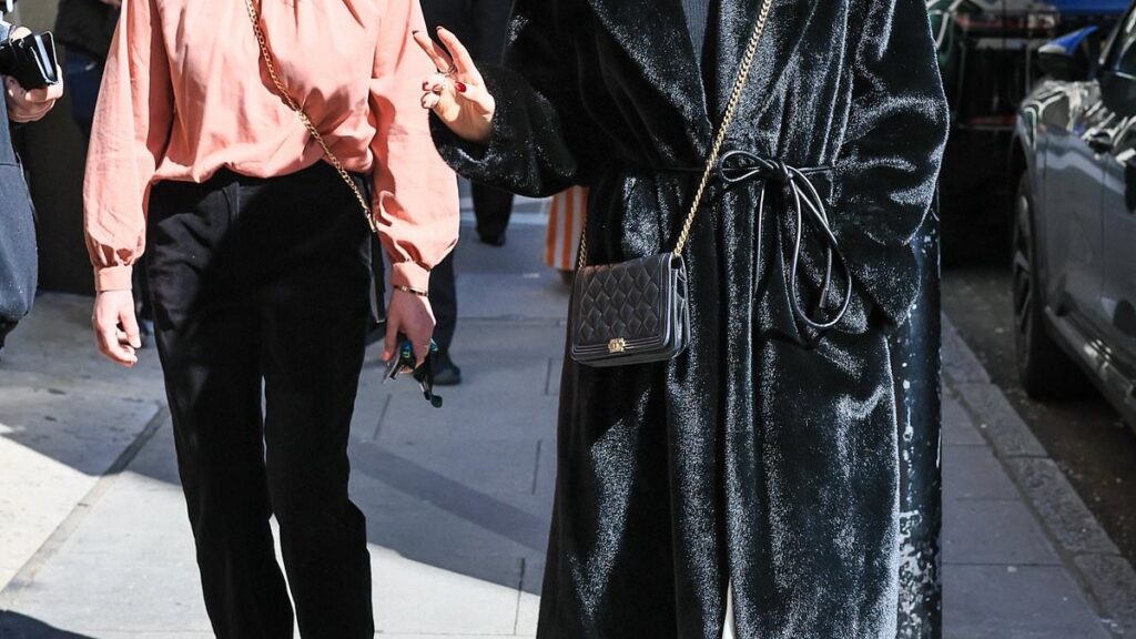 Delta Goodrem enjoys a rare outing with husband Matthew Copley as he accompanies her to ITV studios ahead of This Morning appearance