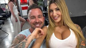 Married At First Sight pals Gia Fleur and Chris Robinson get matching tattoos – while Scott McCristal looks downcast as they film videos together
