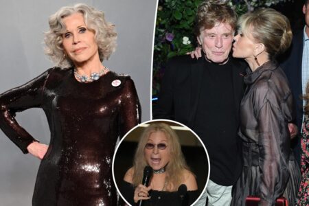 Jane Fonda playfully shades Barbra Streisand over Robert Redford tribute
