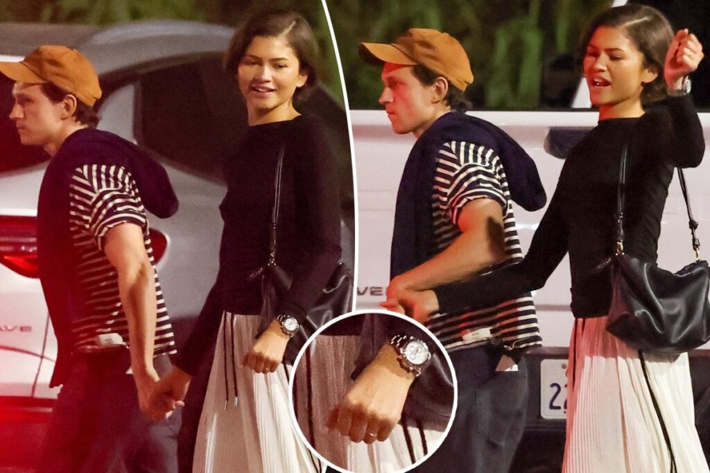 Zendaya flashes gold band in first sighting with Tom Holland since wedding rumors surfaced