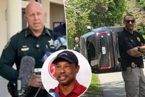 Tiger Woods charged with DUI in Florida car crash