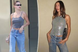 Hailey Bieber’s Levi’s Ribcage jeans are majorly marked down at Amazon