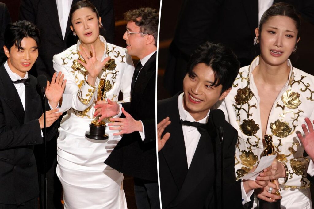 ‘KPop Demon Hunters’ winners cut off during Oscars 2026 acceptance speeches