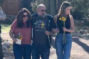 Savannah Guthrie, siblings embrace at memorial outside missing mom Nancy’s house