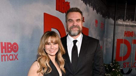 ‘I’m not going to tell anybody how to live’: Linda Cardellini defends open marriages after her DTF co-star David Harbour allegedly flouted the rules of his arrangement with ex-wife Lily Allen