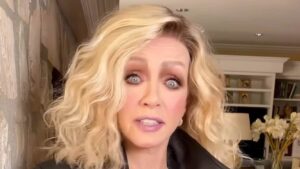 Donna Mills, 85, mocks critics who complain she uses ‘too much makeup’ with shocking transformation video