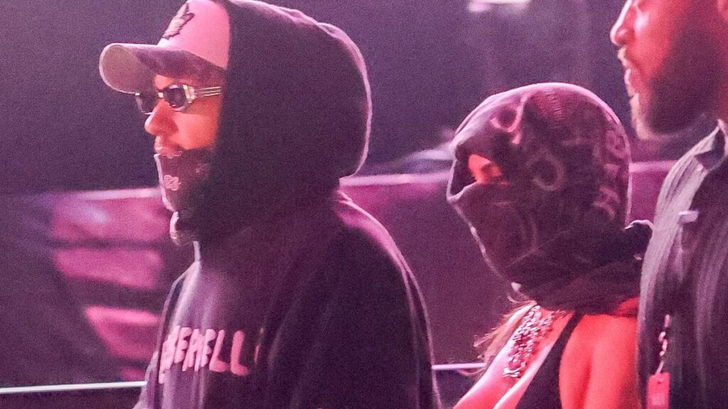 Kim Kardashian sweetly links arms with boyfriend Lewis Hamilton as romance heats up at Justin Bieber’s Coachella set