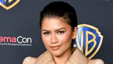 Zendaya sizzles in a Dune-inspired look with Timothee Chalamet as they lead stars at CinemaCon in Las Vegas