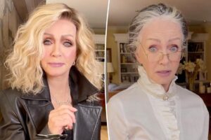 Donna Mills, 85, claps back at haters claiming she wears ‘too much makeup’ for her age
