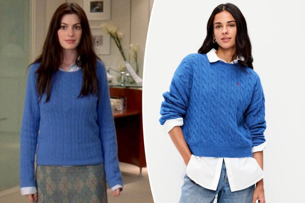 ‘The Devil Wears Prada’ Old Navy collab includes a cerulean sweater that’s just $50