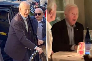 Ailing Joe Biden surfaces for dinner at scene-y Santa Monica restaurant