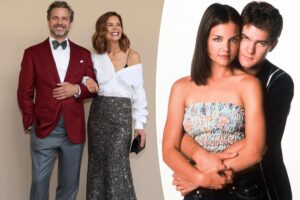 ‘Dawson’s Creek’ alums Joshua Jackson and Katie Holmes have a sweet reunion in NYC