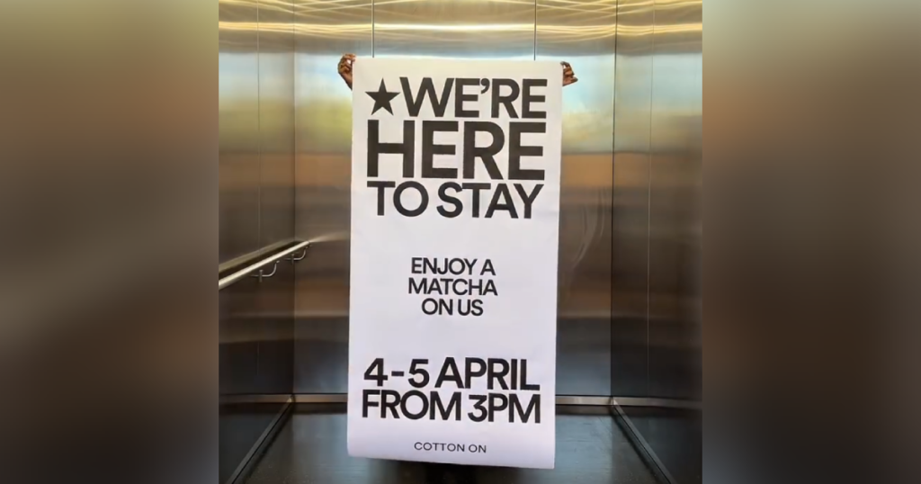 Cotton On giving away free matcha at 5 Singapore outlets this weekend, Lifestyle News