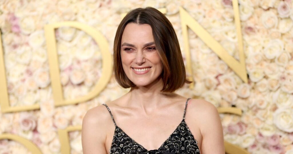 Keira Knightley Paired Wide-Leg Jeans With Mary Janes for the Easiest Everyday Outfit Combo