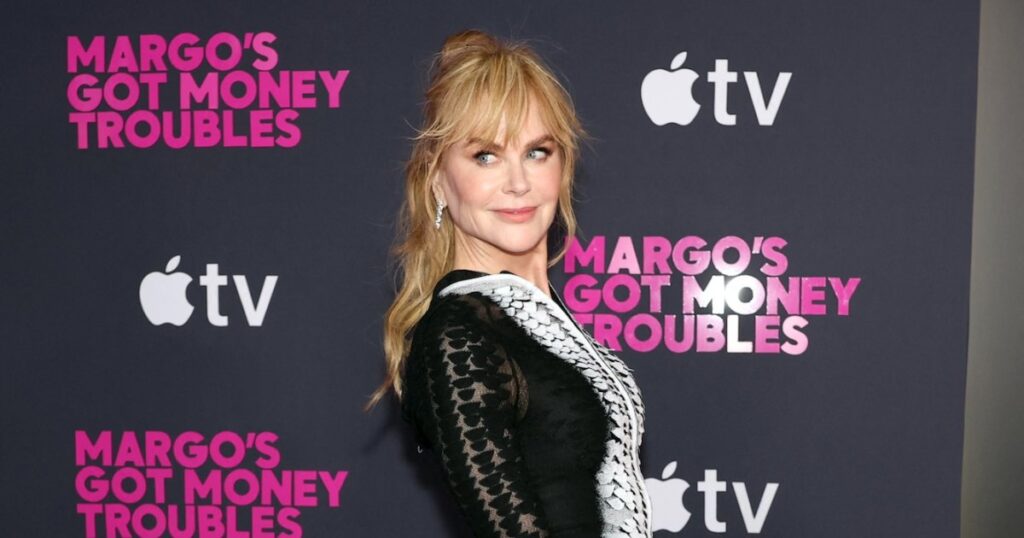 Nicole Kidman Flashes Skin in Cheeky Sheer Dress at ‘Margo’s Got Money Troubles’ Premiere