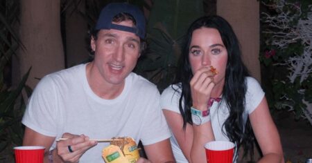 Katy Perry and Boyfriend Justin Trudeau Cuddle Up During Coachella 2026 Date Night