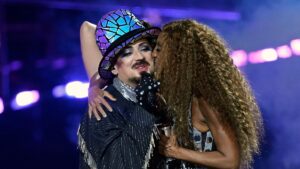 Boy George says he’s ‘sad we didn’t get through to the final’ as he issues a statement after crashing out of politically charged Eurovision with San Marino