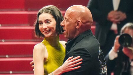 Paul Walker’s daughter Meadow, 27, embraces Vin Diesel during 25th anniversary screening of The Fast and the Furious at Cannes