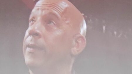 Vin Diesel breaks down in tears as he praises late Fast And The Furious co-star Paul Walker’s daughter Meadow and says ‘he would be so proud of you and I love you forever’ before calling the cast ‘his family’