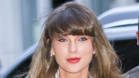 Taylor Swift steps out in bridal white AGAIN as the unusual way guests are receiving invites to Travis Kelce wedding is revealed