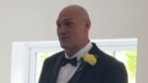 Venezuela Fury, 16, shares sweet video of the moment proud dad Tyson saw her wedding dress with poignant Father Of The Bride quote about her being ‘all grown up and leaving us’ – as she prepares to move into a caravan
