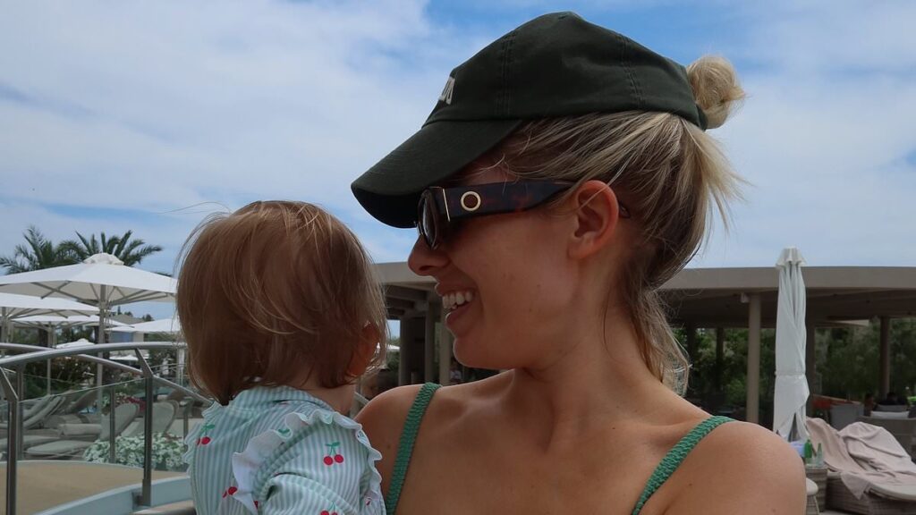 Mollie King looks incredible in a green bikini as she shares a gallery of family photos with partner Stuart Broad and their daughters during a lavish Greek getaway