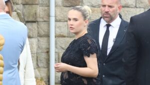 Pregnant Molly Mae Hague addresses backlash over the sheer bra-flashing look she wore to Venezuela Fury’s wedding