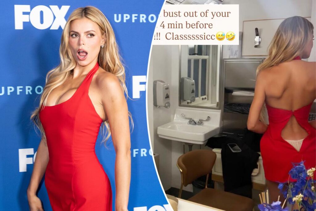 Brooks Nader narrowly avoids wardrobe malfunction minutes before ‘Baywatch’ reboot red carpet