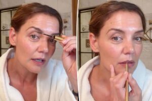Katie Holmes uses Merit for her ‘minimal makeup’ routine
