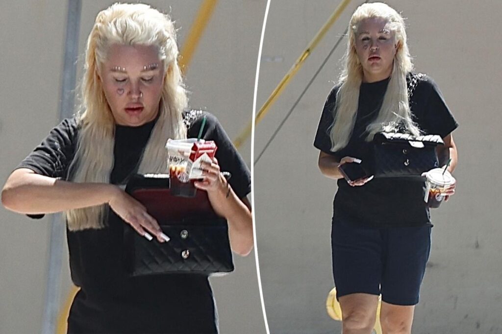 Amanda Bynes debuts new blinged-out eyebrow look during solo outing in Los Angeles