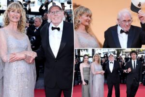 Laura Dern, dad Bruce joined by her kids for rare family outing at Cannes