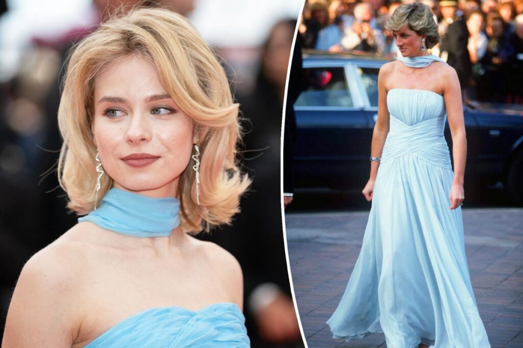 Anastasia Andrushkevich channels Princess Diana in blue dress at Cannes Film Festival 2026