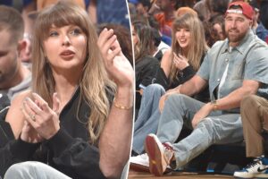 Taylor Swift and Travis Kelce spotted on date night at Knicks game