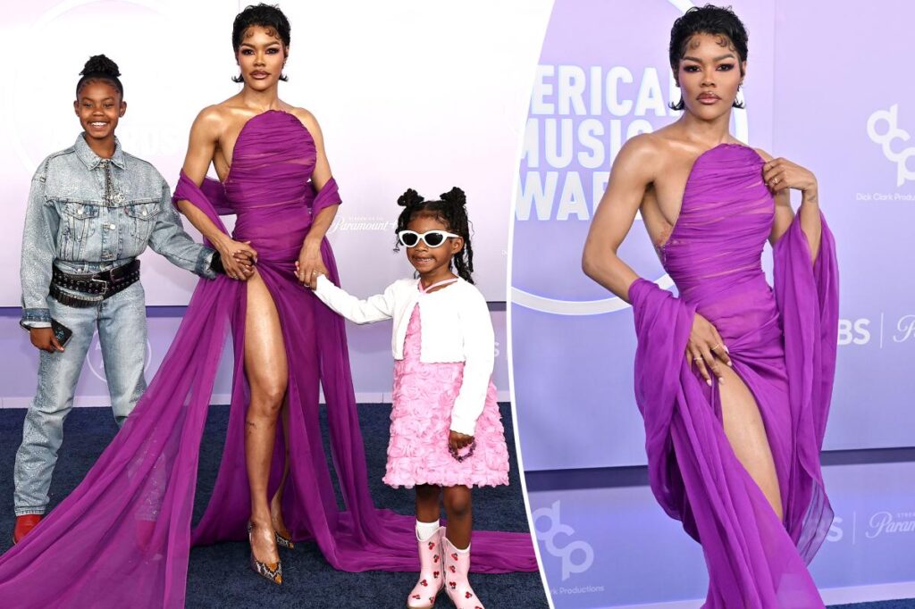 Teyana Taylor brings daughters on 2026 AMAs red carpet