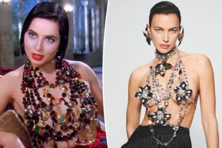 Irina Shayk channels ‘Death Becomes Her’ in Blumarine resort 2027 campaign