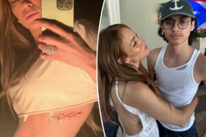 Jennifer Lopez covers Ben Affleck infinity symbol tattoo after divorce