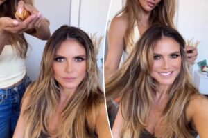 Heidi Klum uses L’Oréal Paris’ $19 Elvive Extraordinary Oil Miracle hair serum
