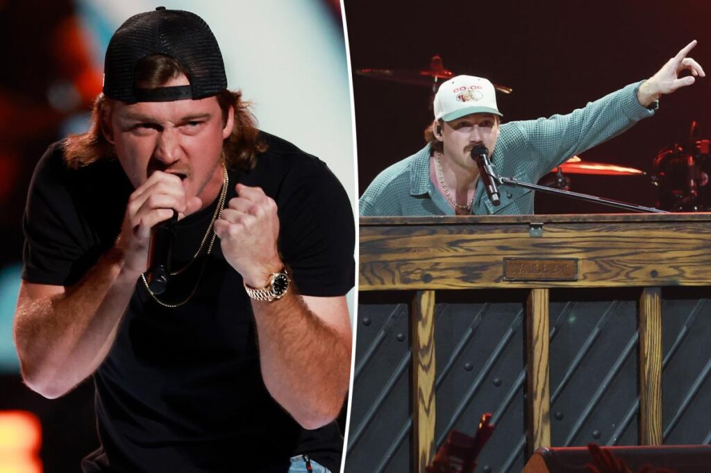 Morgan Wallen pushes piano over mid-performance after equipment failure