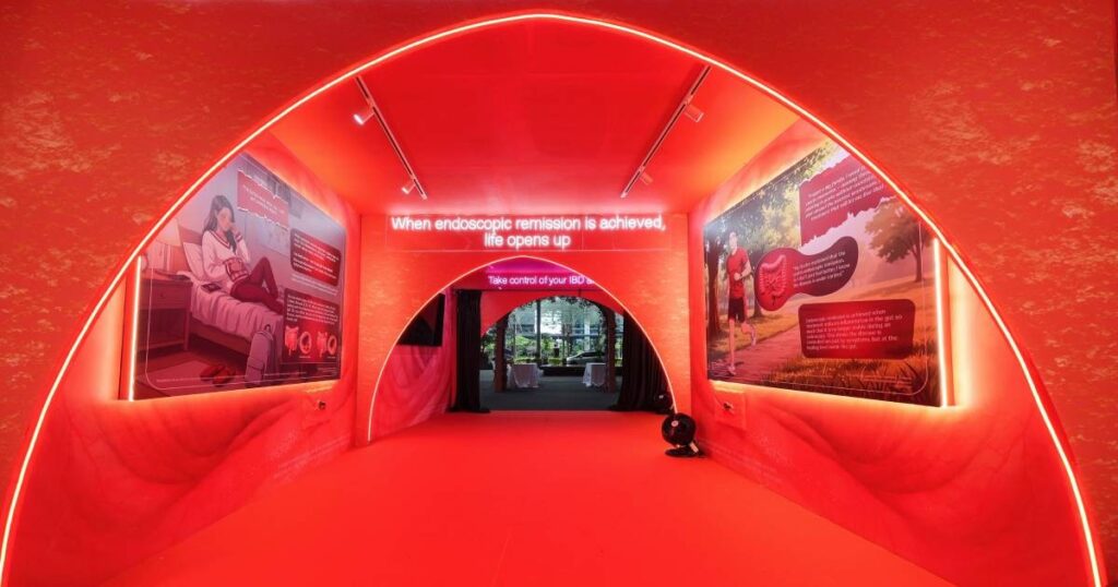 This ‘Gut Tunnel’ at Shenton Way educates visitors about inflammatory bowel disease