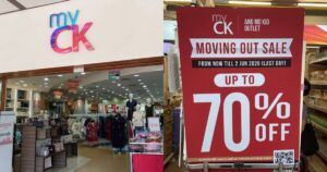MyCK outlets at Ang Mo Kio, Chinatown to scale down after holding sales, Lifestyle News