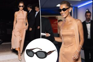 Bella Hadid paired Prada with $50 Amazon sunglasses at Cannes Film Festival 2026