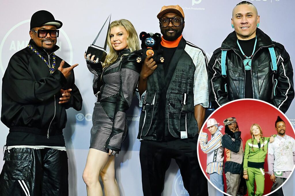 Fergie has emotional reunion with Black Eyed Peas ‘brothers’ at 2026 AMAs