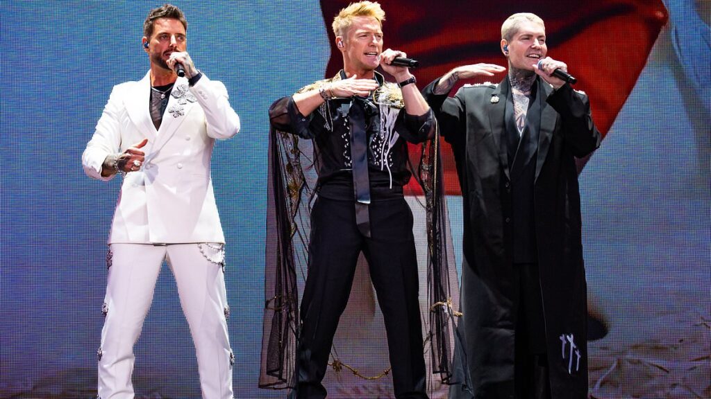 Boyzone pay heartfelt tribute to the late Stephen Gately as they say they can ‘feel his spirit’ at farewell gig – 17 years after his tragic death