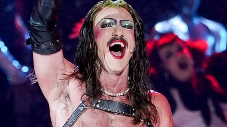 The tawdry Tonys! CBS viewers left agape as The Hobbit star Luke Evans puts on X-rated display onstage