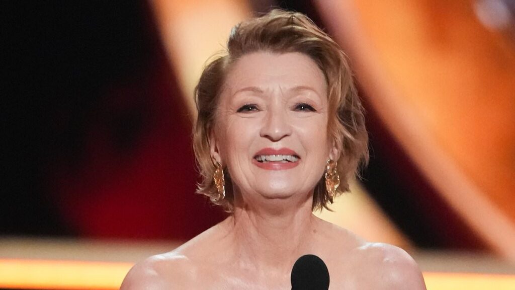 Lesley Manville, 70, becomes the new queen of Broadway as she bags her first ever Tony Award for her New York debut in Oedipus just hours after performing in London