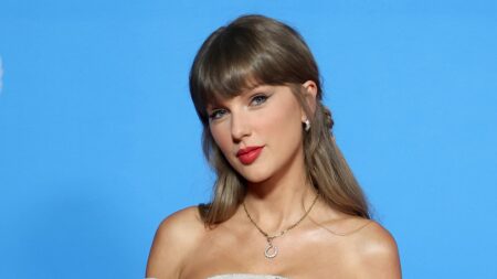 Taylor Swift puts on leggy display in surprise Toy Story 5 premiere appearance… as incredible seven-figure price of Travis Kelce wedding venue is revealed