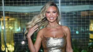 Christine McGuinness wows in plunging sparkly gold mini dress as she leads the stars celebrating LGBTQ+ equality at the Rainbow Honours