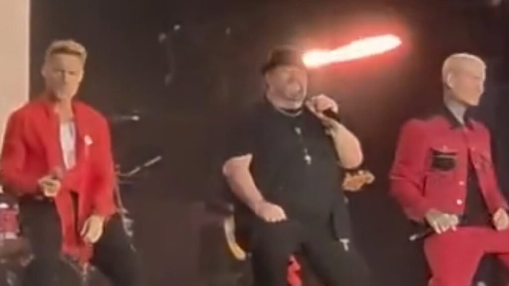 Boyzone’s Mikey Graham’s daughter defends him after he was trolled for his ‘concerning’ appearance at band’s reunion as she says ‘no one knows what it took for him to be there’ after depression battle