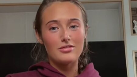 Venezuela Fury, 16, tries her hand at cooking as she whips up an ‘easy’ rice pudding in her new caravan kitchen after being ‘in talks for huge fly on the wall TV series’