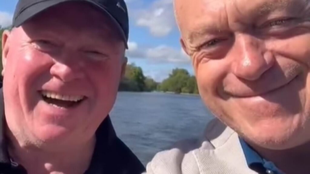 EastEnders fans go wild as Mitchell Brothers Ross Kemp and Steve McFadden reunite and share hilarious video during day out together